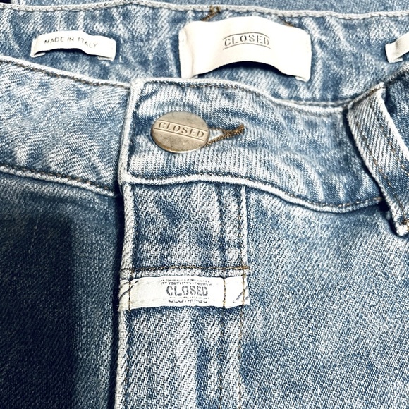 Closed Relaxed Fit Straight Leg High Rise Medium Blue Denim Jeans Womens Size 29 - Picture 8 of 14